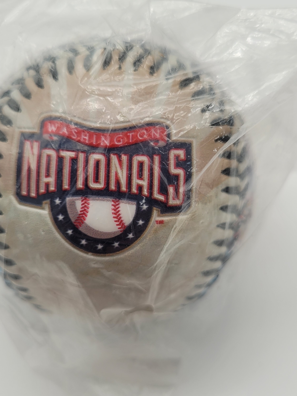 Washington Nationals Ink Baseball Official Logo Baseball - White